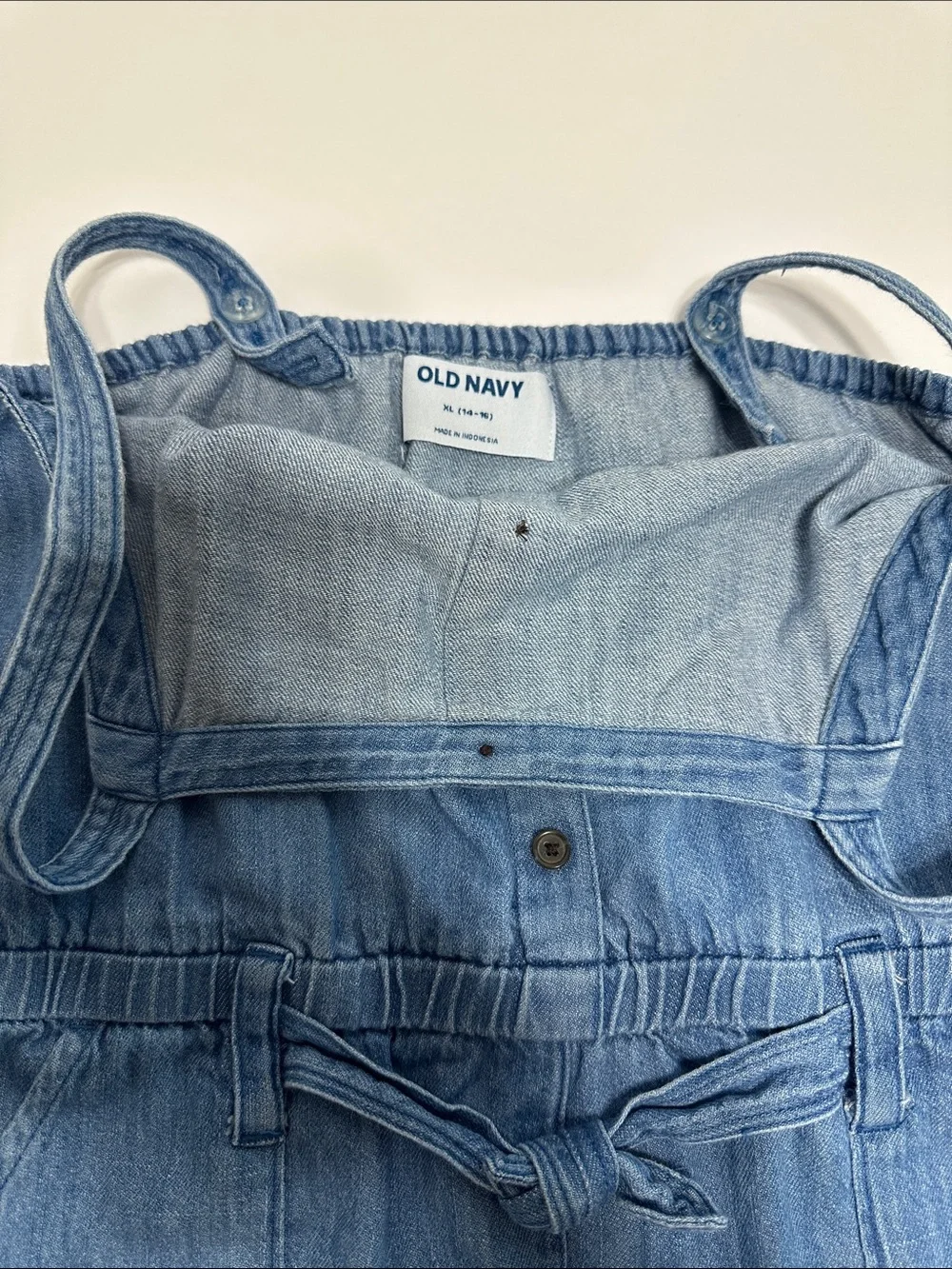 Old Navy Blue Denim Girls' Romper short and Cute summer purse